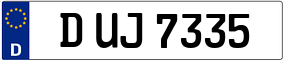 Trailer License Plate